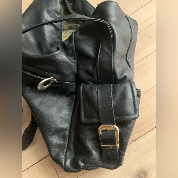 TOSCA Black Leather Shoulder Bag - Picture 3 of 10